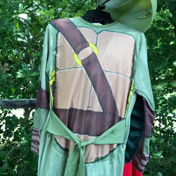 Teenage Mutant Ninja Turtle Donatello 2 pc Halloween Costume & Plastic Mask M - Picture 11 of 16